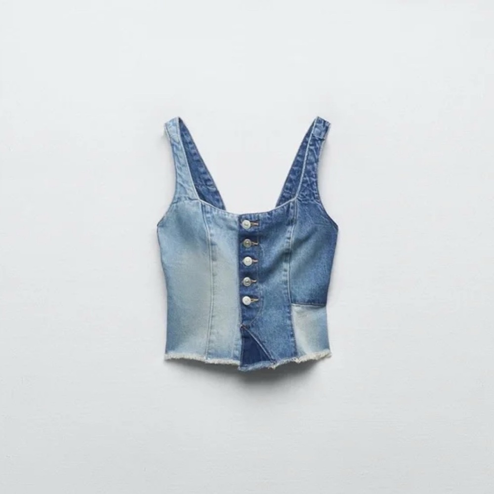 Zara jean patchwork top